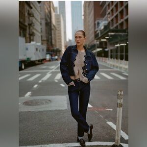 Reformation Greer Mid Rise Straight Jeans Blue - Size 26